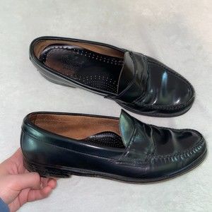 G.H Bass & Co weejuns black mens penny loafer size 10